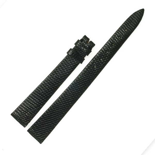 Rolex black lizard strap with plaque buckle (13x10)
