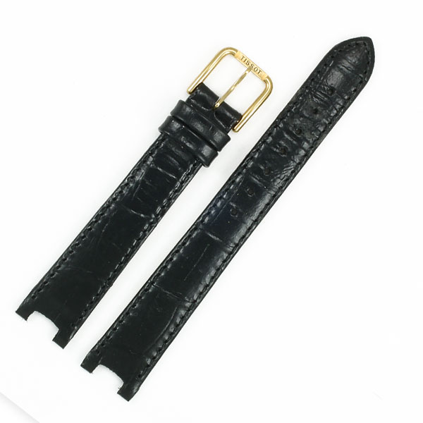 Ladies Tissot black leather strap (14x12)
