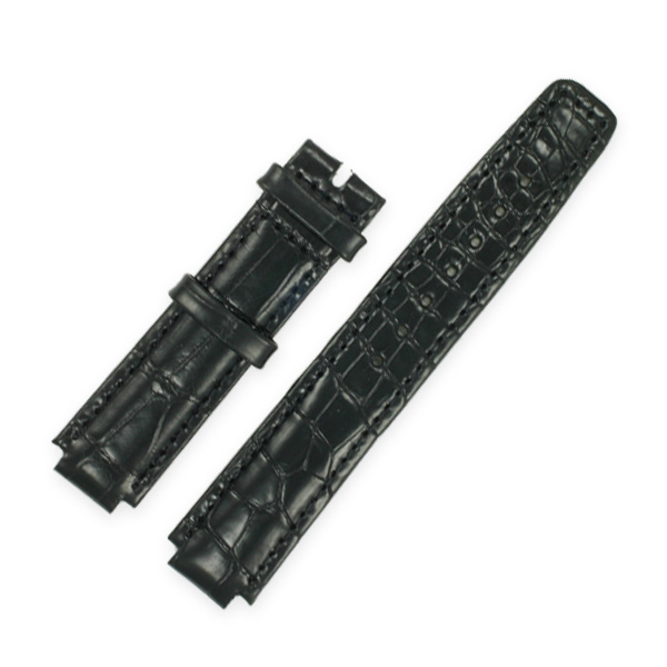 Movado black crocodile strap (19mm x 18mm)