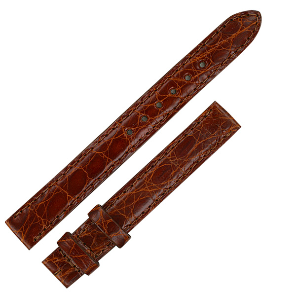 Ladies Cartier brown crocodile strap (12x12)