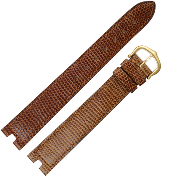 Cartier Must de brown lizard strap (16x13)