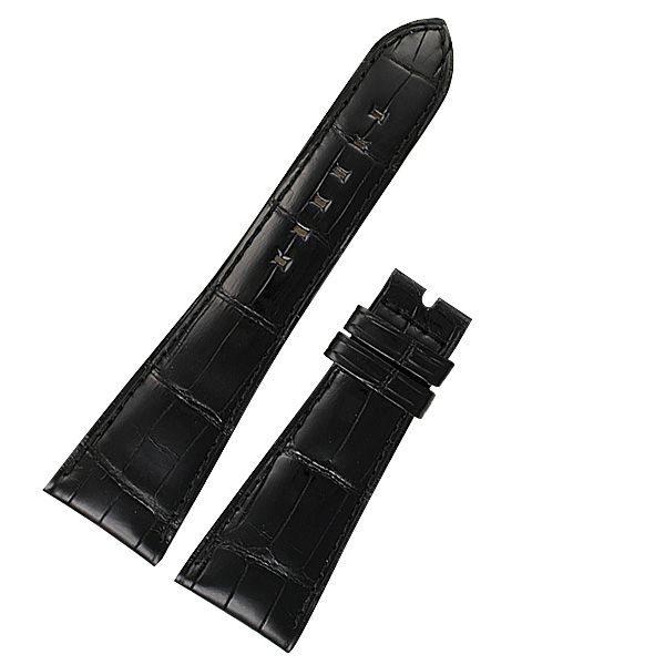 Patek Philippe black alligator strap (23x16)