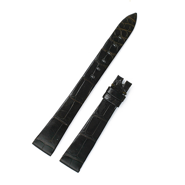 Rolex dark brown alligator strap (14x10)