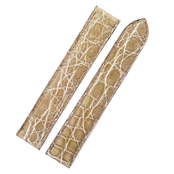 Cartier beige crocodile strap (16x16)