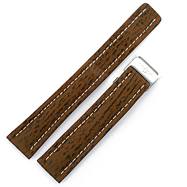 Breitling light brown shark strap (18x15)