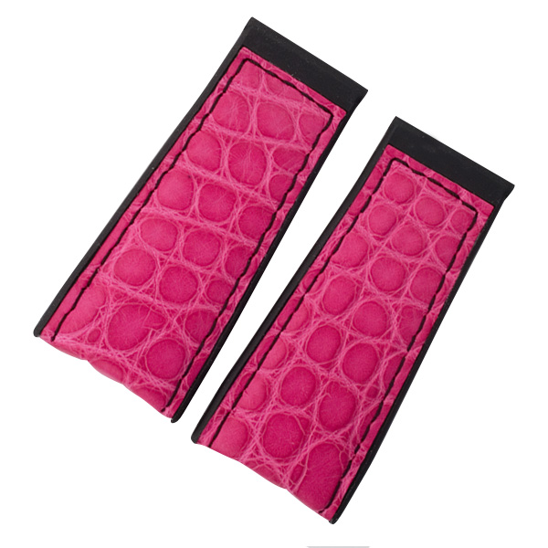 Ladies Corum crocodile pink strap (24x19)