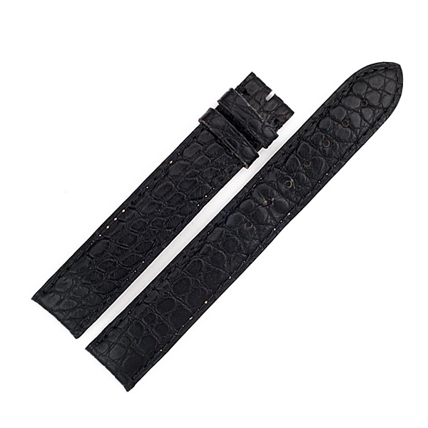 Cartier black crocodile strap (16x16)