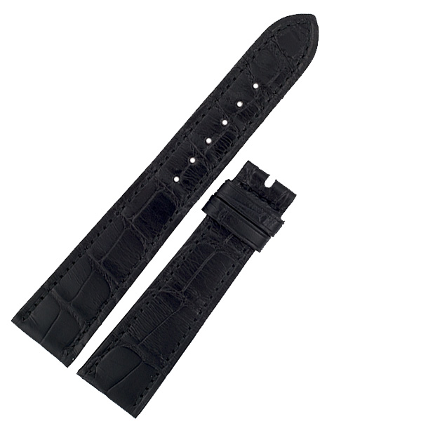 Patek Philippe black alligator strap (20x16)