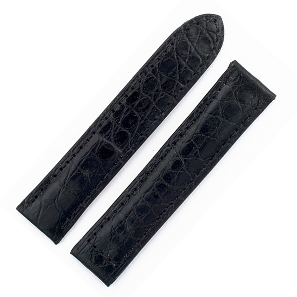 Cartier ladies black crocodile strap (15mmx14mm)