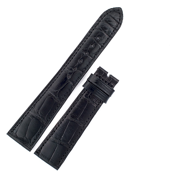 Patek Philippe black alligator strap (20mmx16mm)