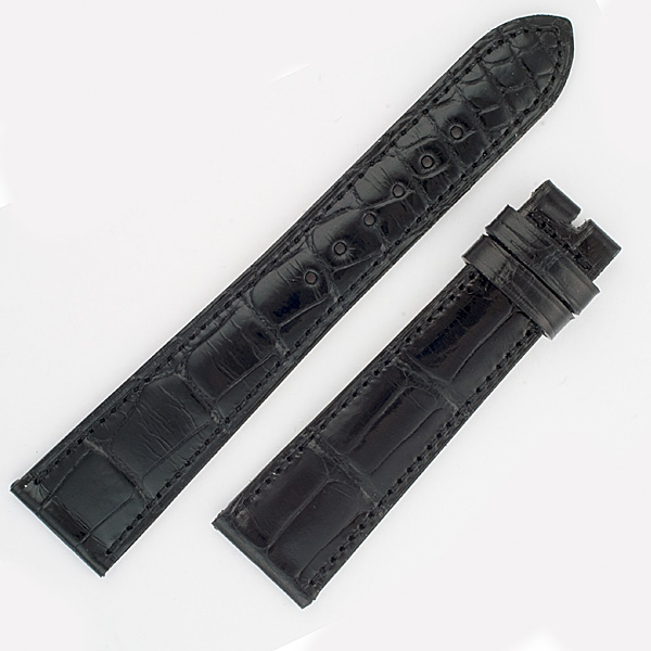 Patek Philippe black alligator strap (20mmx16mm)