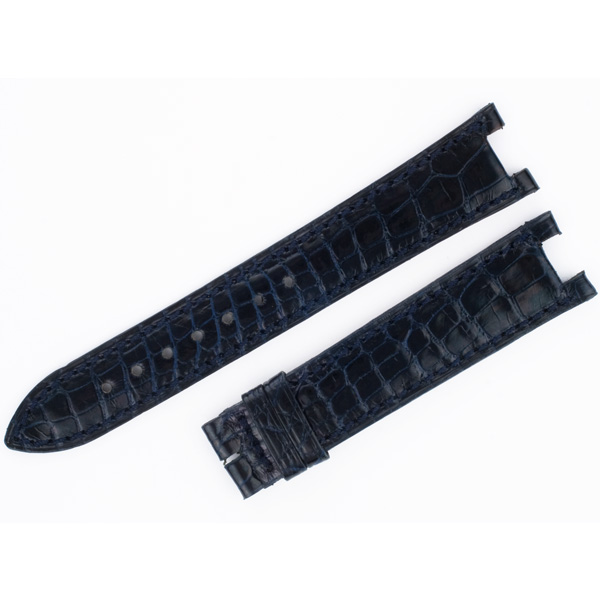Jaeger LeCoultre shiny black crocodile strap (16x14)