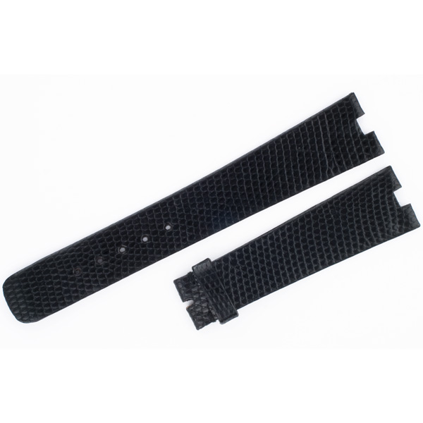 Patek Philippe black lizard strap (18x14)