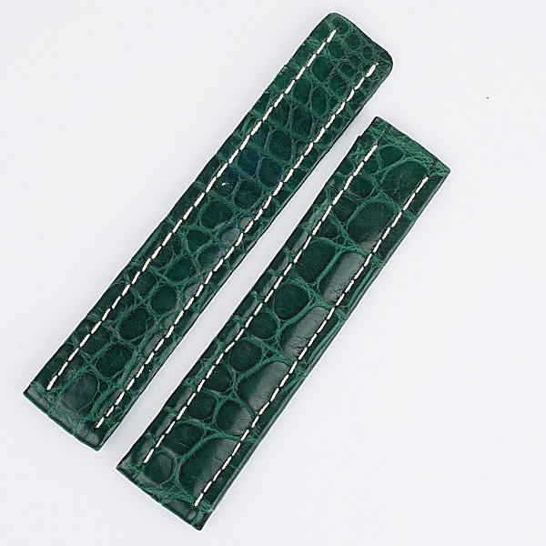 Breitling green alligator strap (20x18)