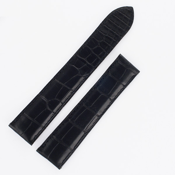Cartier black alligator strap (20x18)