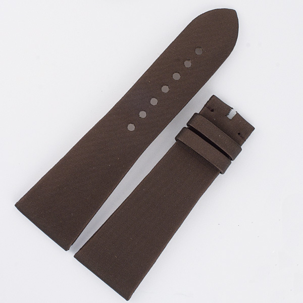 cartier for lds divan brown satin strap (24x19) 4 1/8" & 3" long