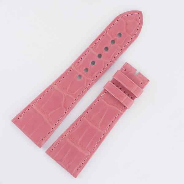Cartier pink alligator strap for ladies Divan (24.60x18.85) 4 1/8" & 3" long