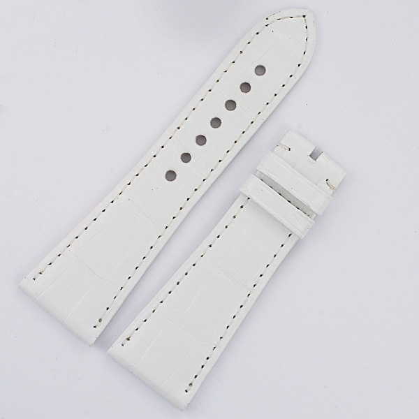 Cartier white alligator strap for lds Divan (24x19) 4 1/8" & 3" long