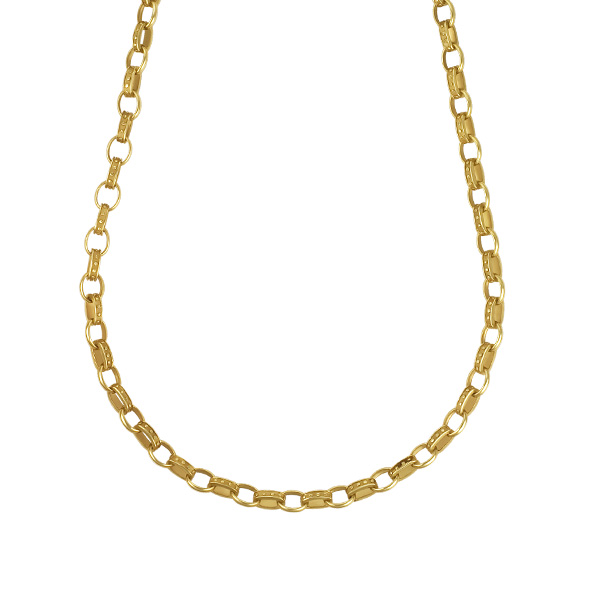 Necklace in 14k with easily adjustable hoop to add pendant