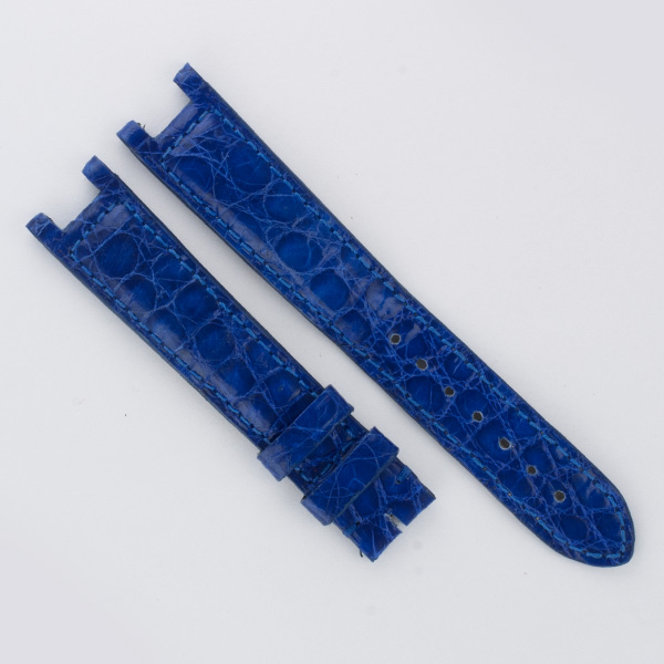 Cartier Pasha ink blue alligator strap (16x14)