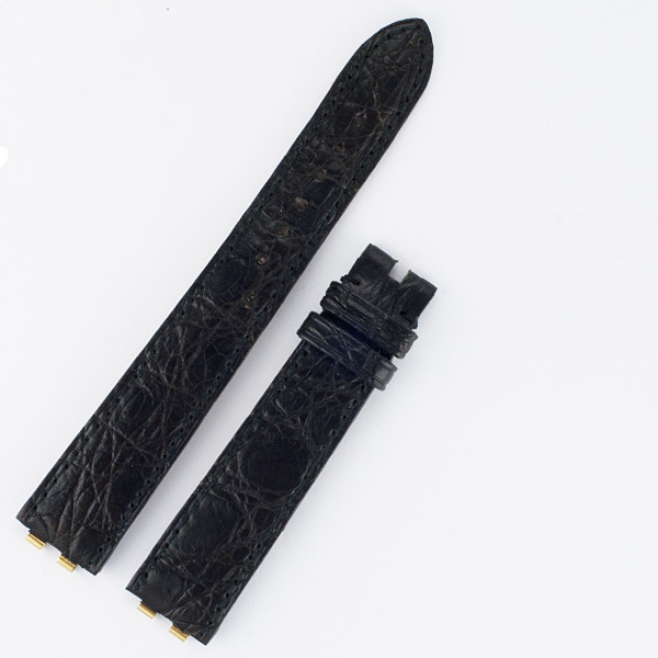 Omega black chrocodile strap (17x14)