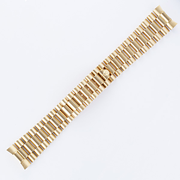 Custom Rolex President 18k gold band bracelet; fits 1803, 18038