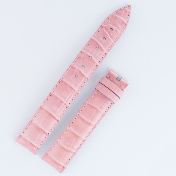 Chopard pink alligator strap for Be Happy 15mm x 14mm for tang buckle.