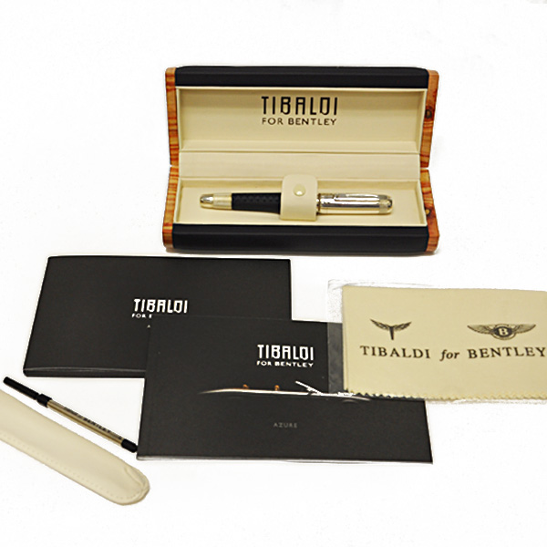 Limited edition Tibaldi for Bentley Azure Roller ball pen in sterling silver 38/ 500