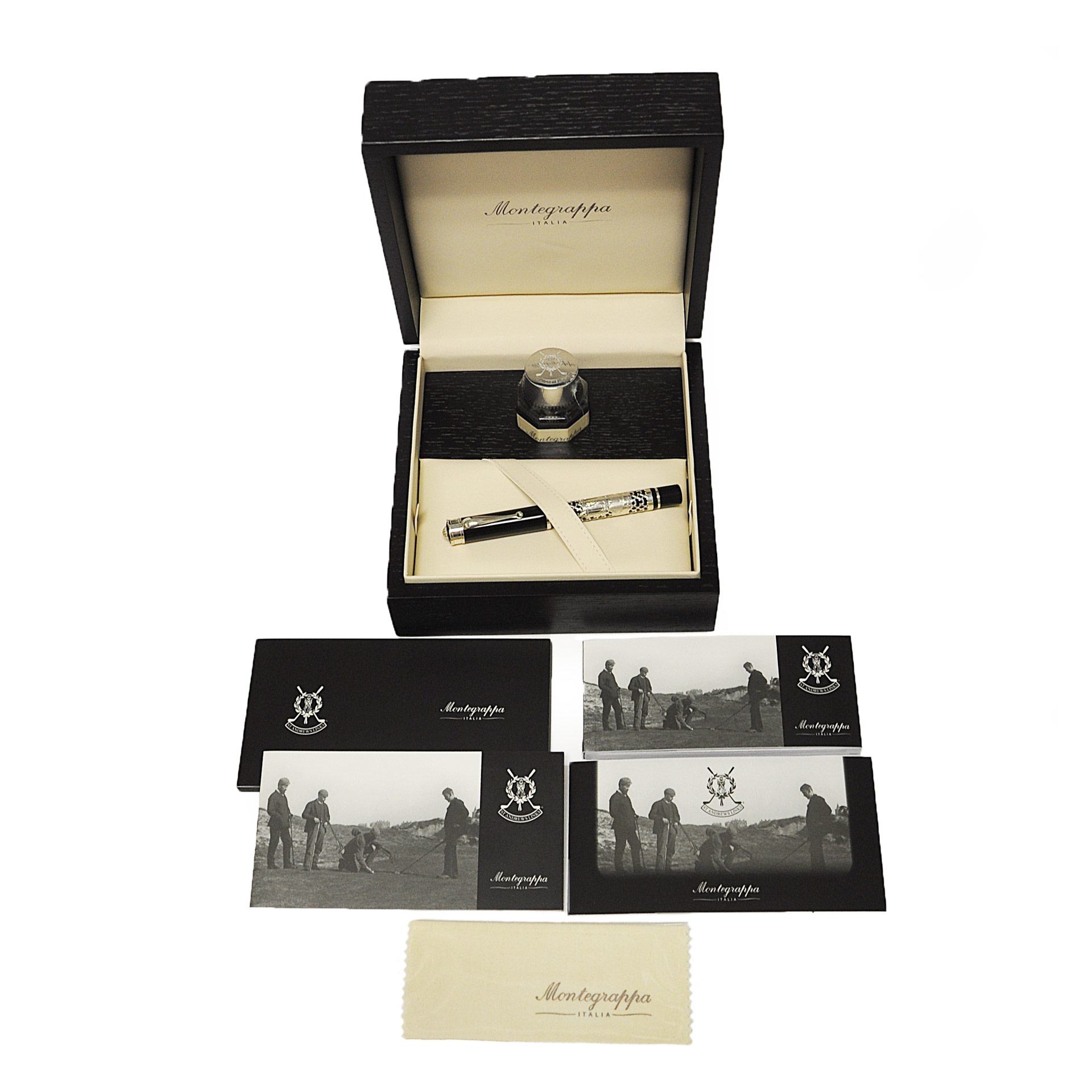 Limited edition Montegrappa St. Andrews links fountain pen with 18k nib 153/600