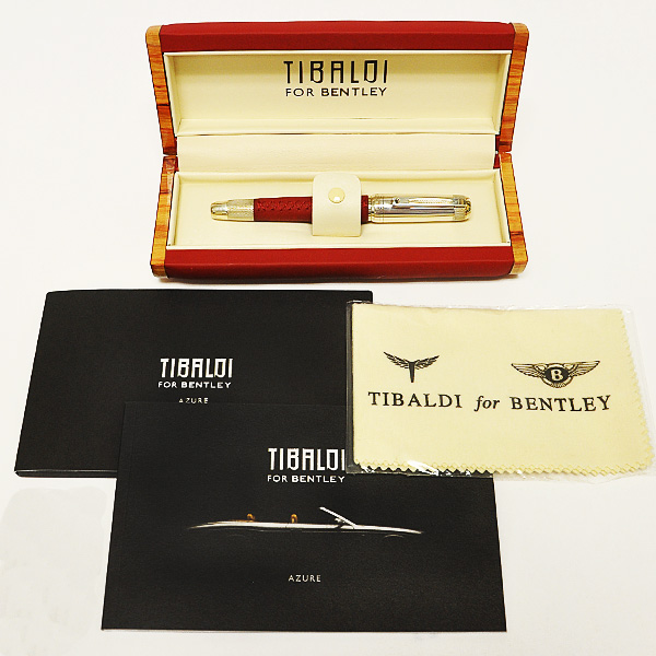 Limited edition Pen #049/500 Tibaldi for Bentley Azure roller ball in sterling silver