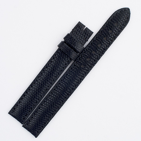 Cartier black lizard strap (12x12)