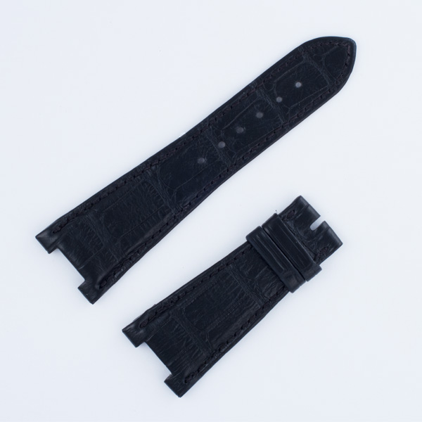 Patek Philippe Nautilas black alligator strap (25 x 18)