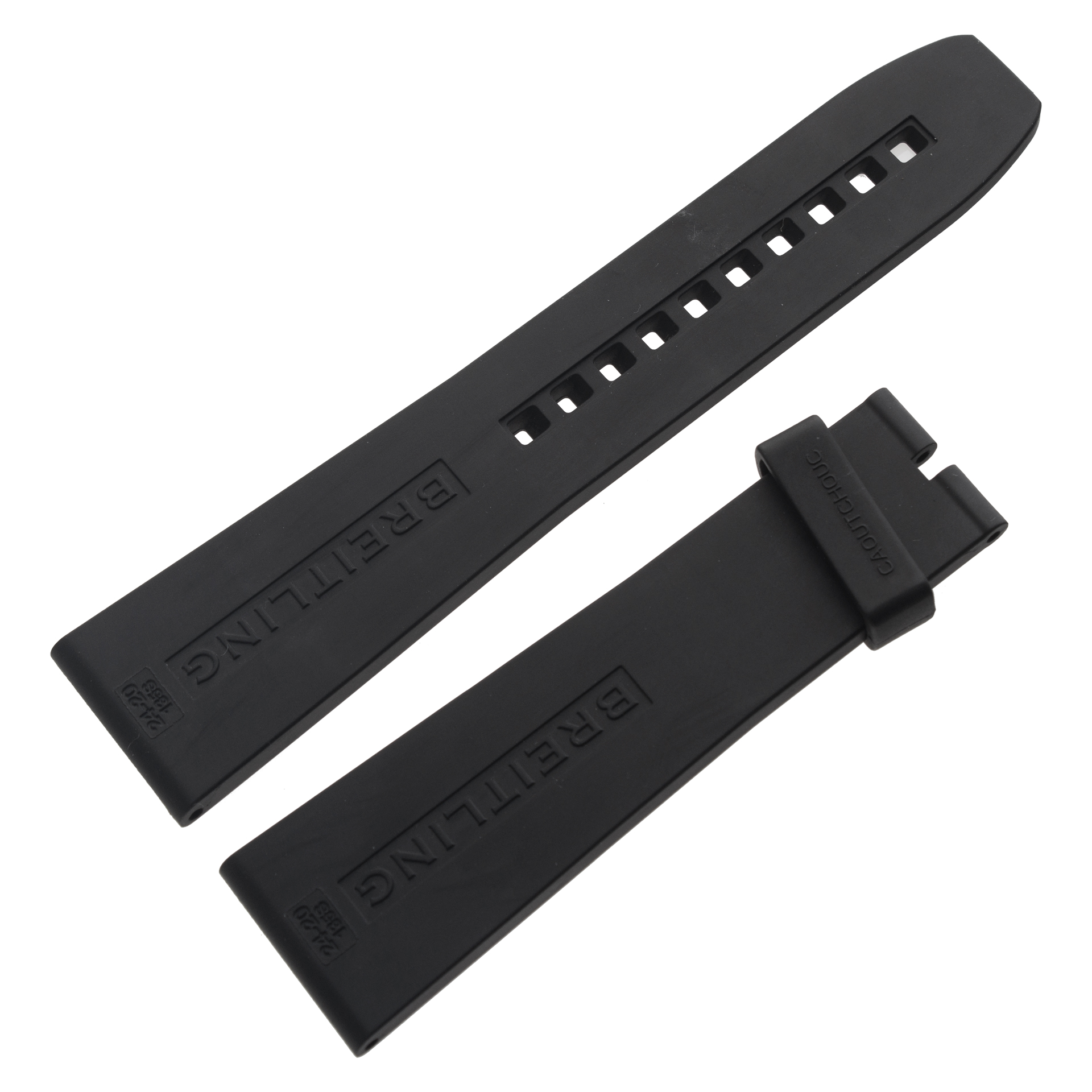 Breitling black rubber strap (24 x 19)