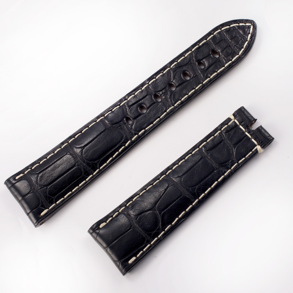 Breguet black crocodile strap (22x18)