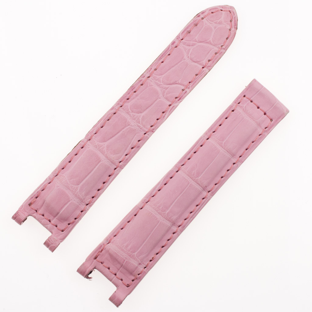 Cartier crocodile pink strap (9.4 x 16)