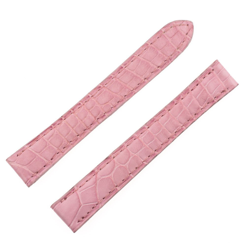 Cartier crocodile pink strap (13 X 12)