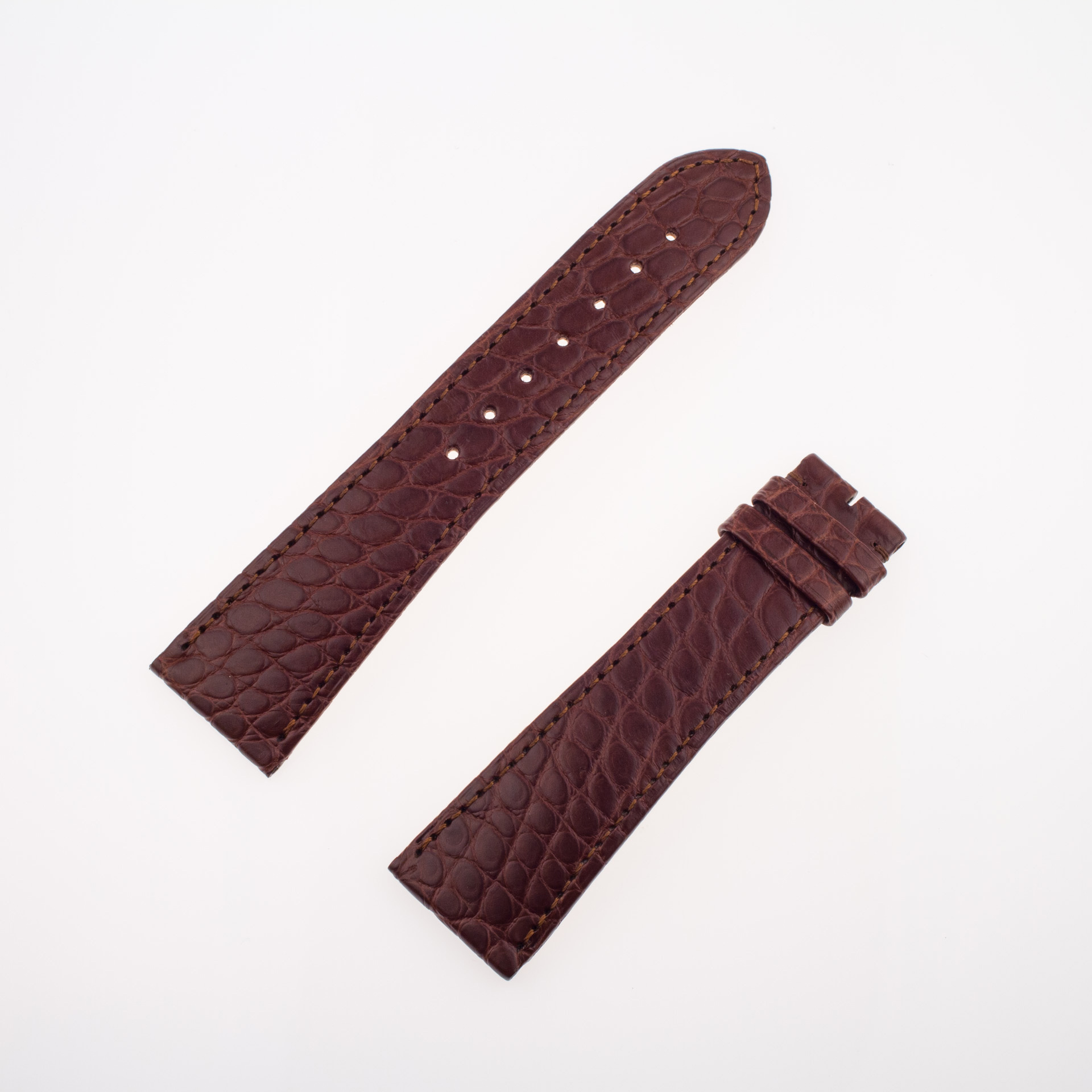 Cartier Brown crocodile leather strap (22.5 x 18)
