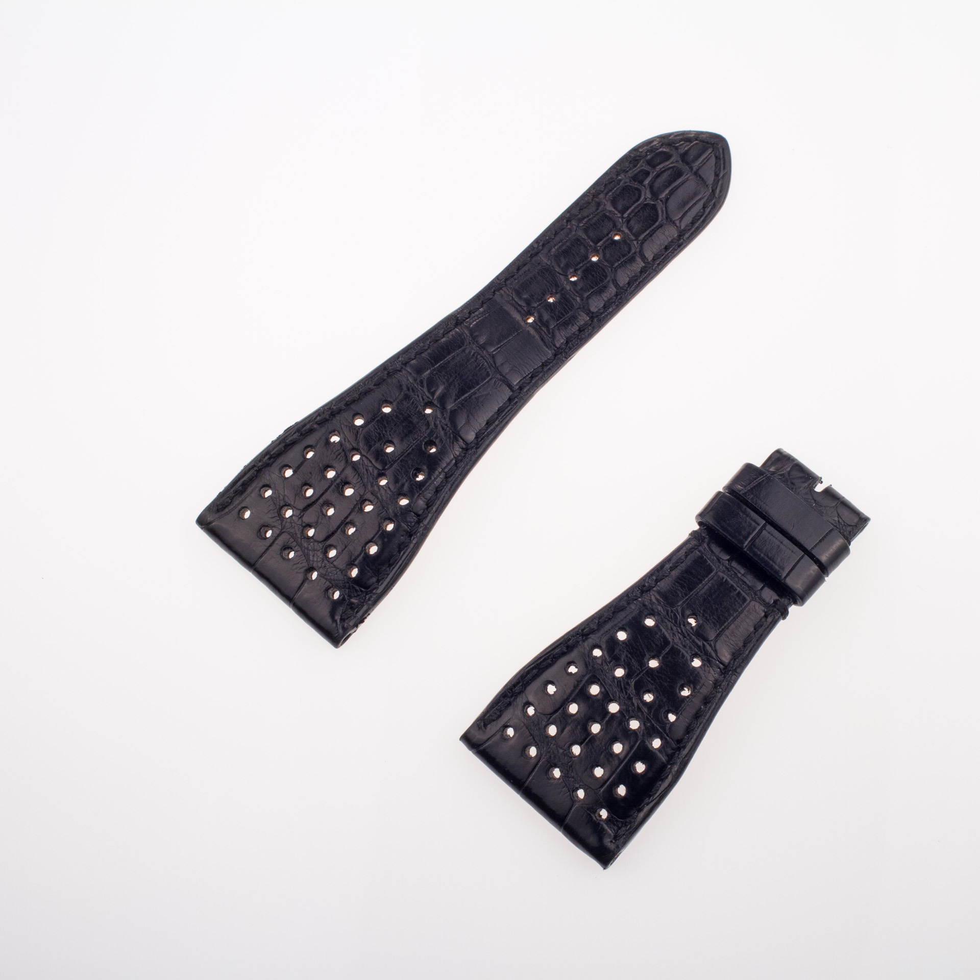 Roger Dubuis alligator black leather strap (30x18mm)