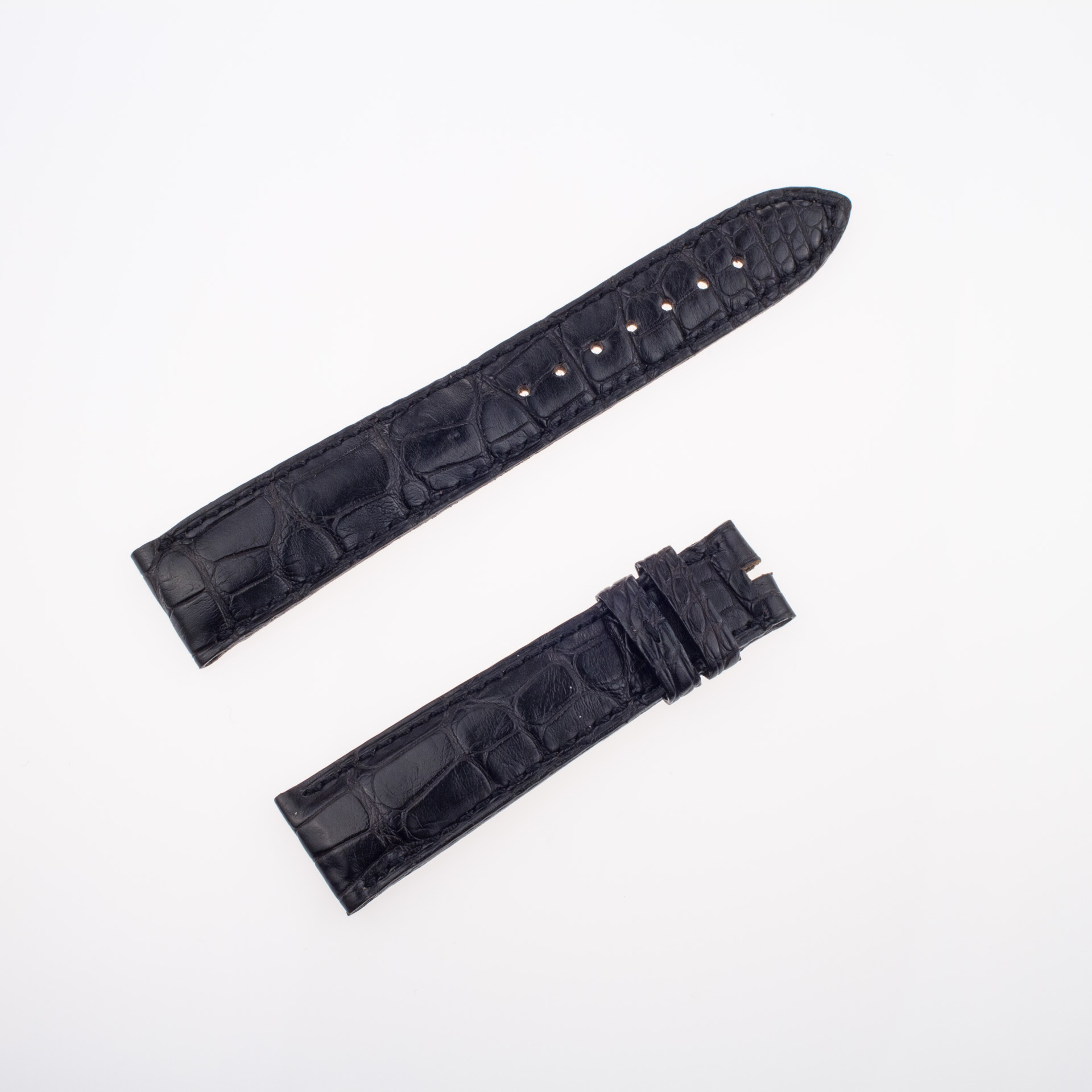 Chopard black alligator leather strap (18.5 x 15.5)