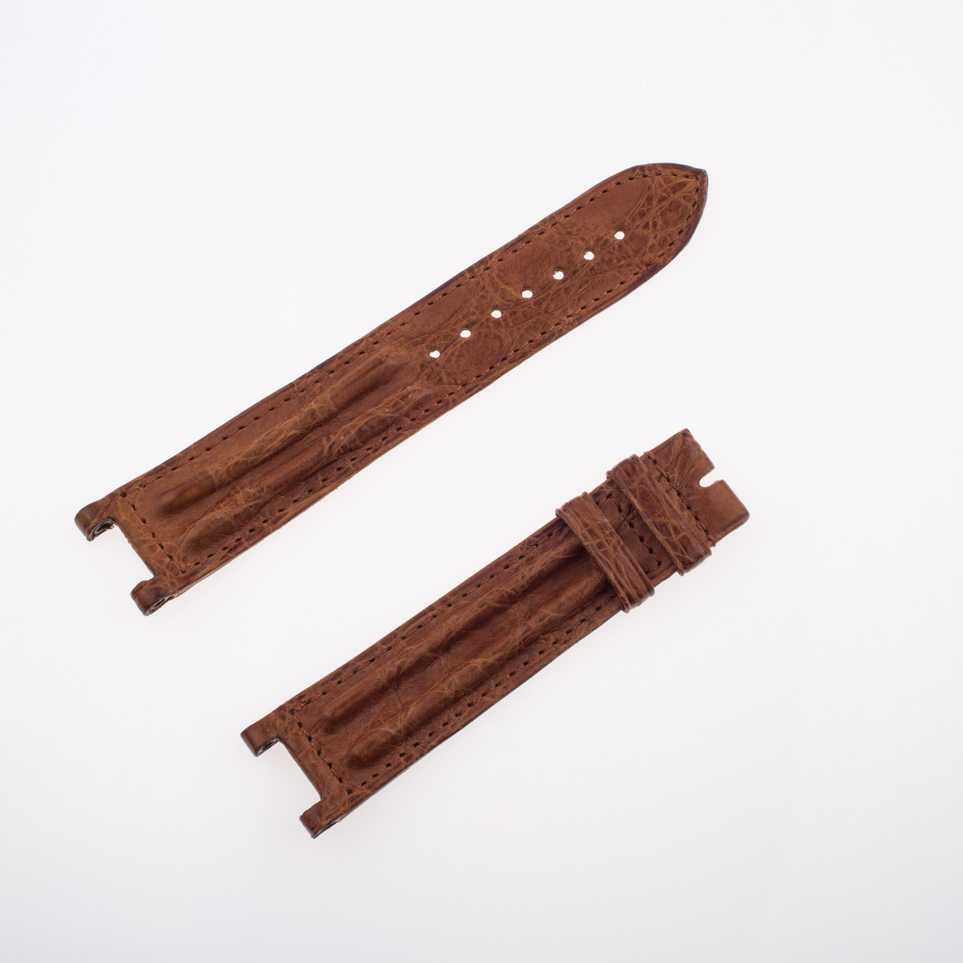 Cartier light brown crocodile leather strap (19.5mm x 17.5mm)
