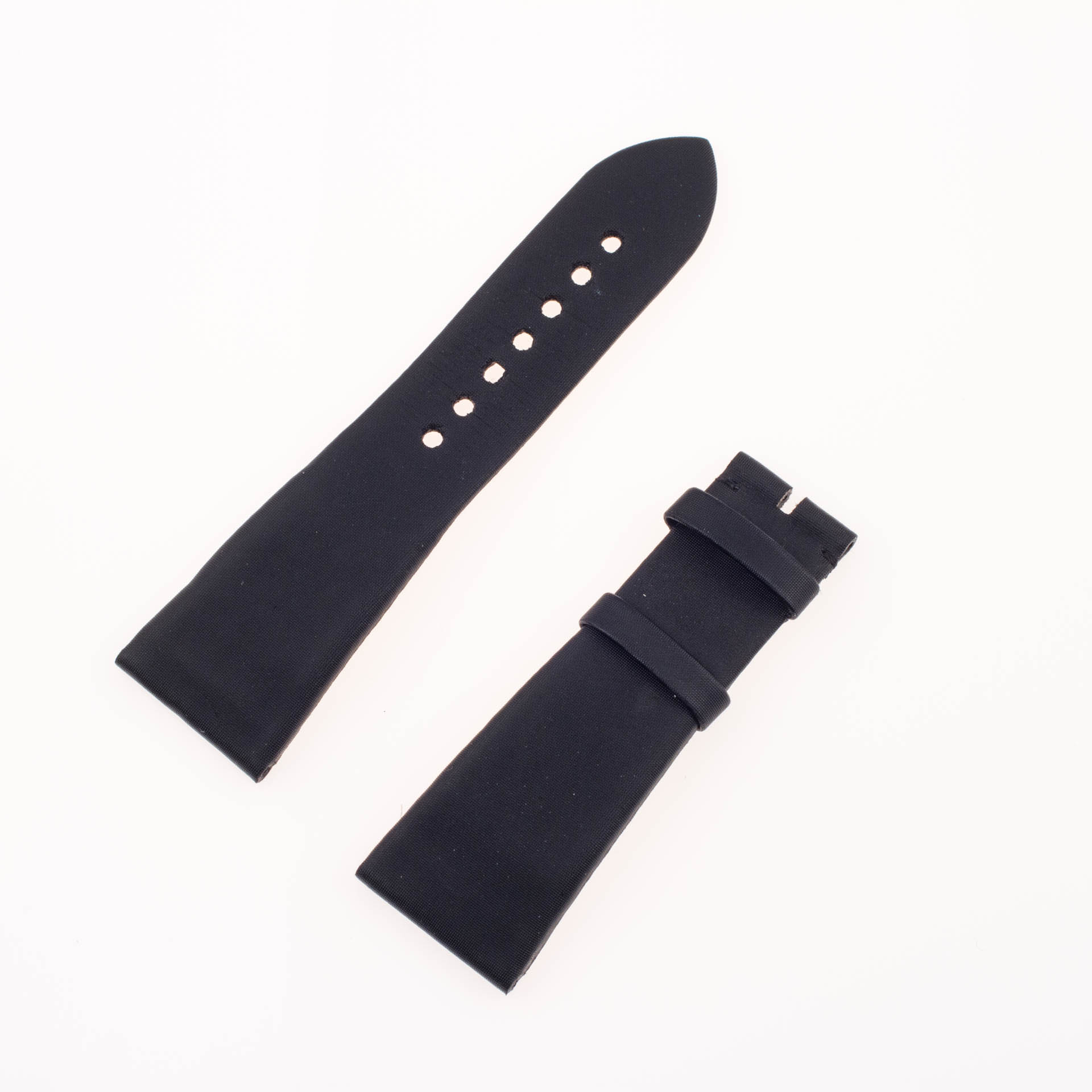 Cartier black silk & leather strap (24 x 18.5mm)