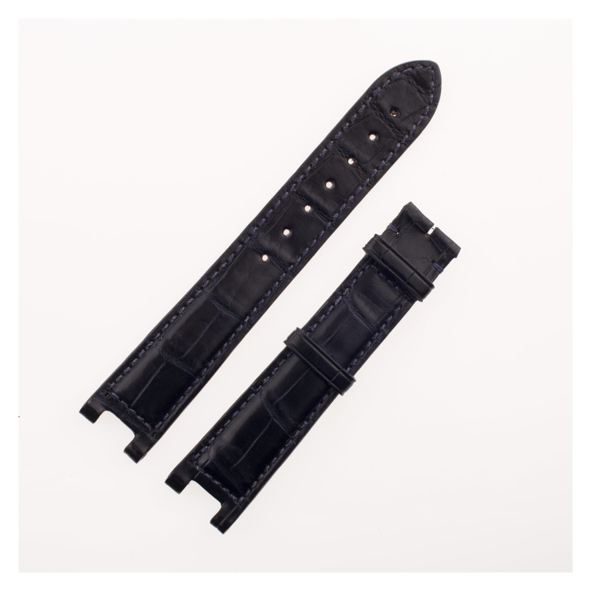Cartier black crocodile leather strap (18 x 16mm)