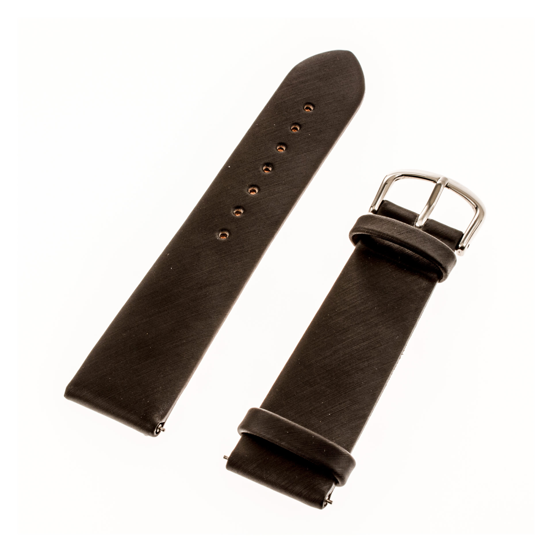 Silk black genuine leather band (20 x 18)
