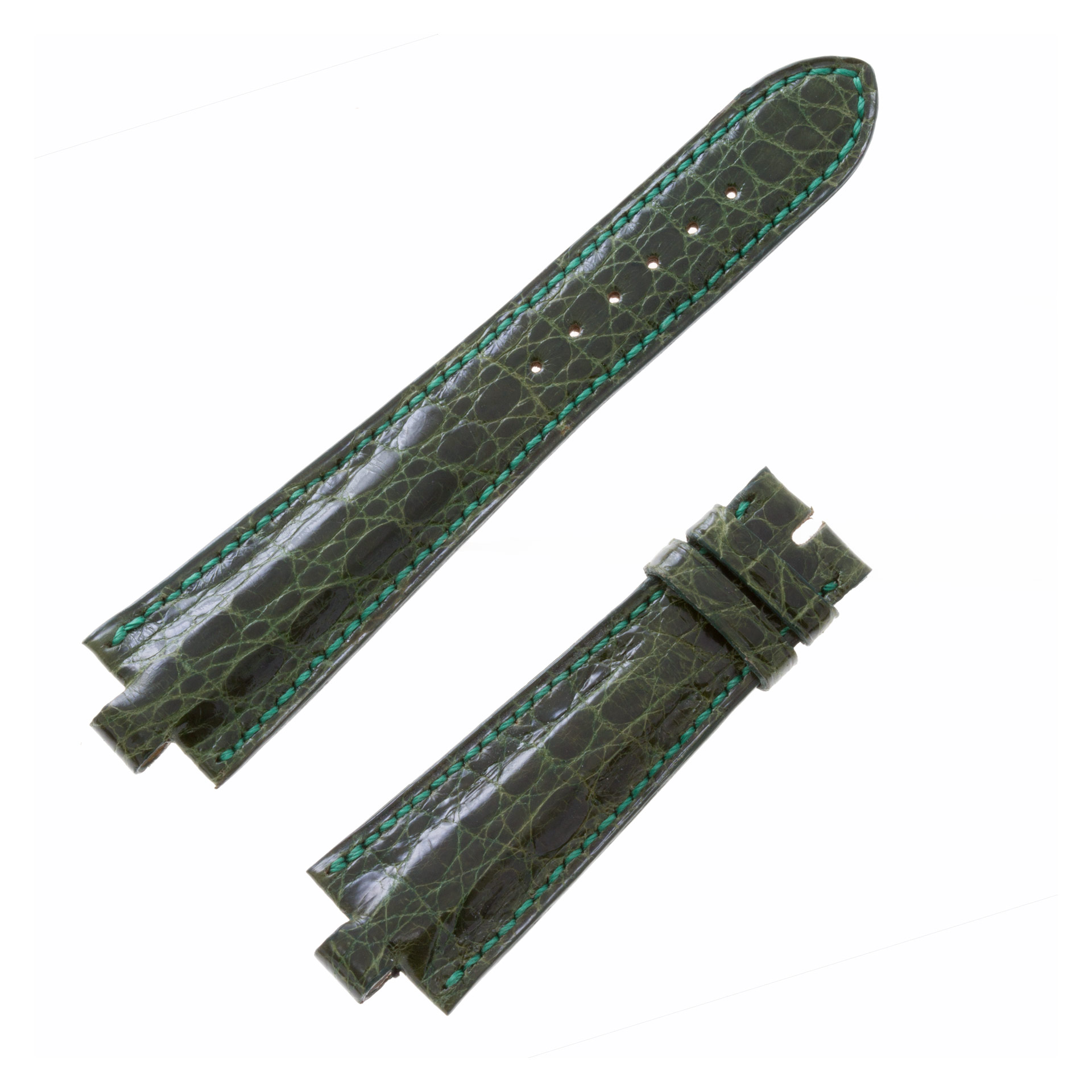 Bvlgari Diagon0 Chrono 40mm green alligator strap (22x16)
