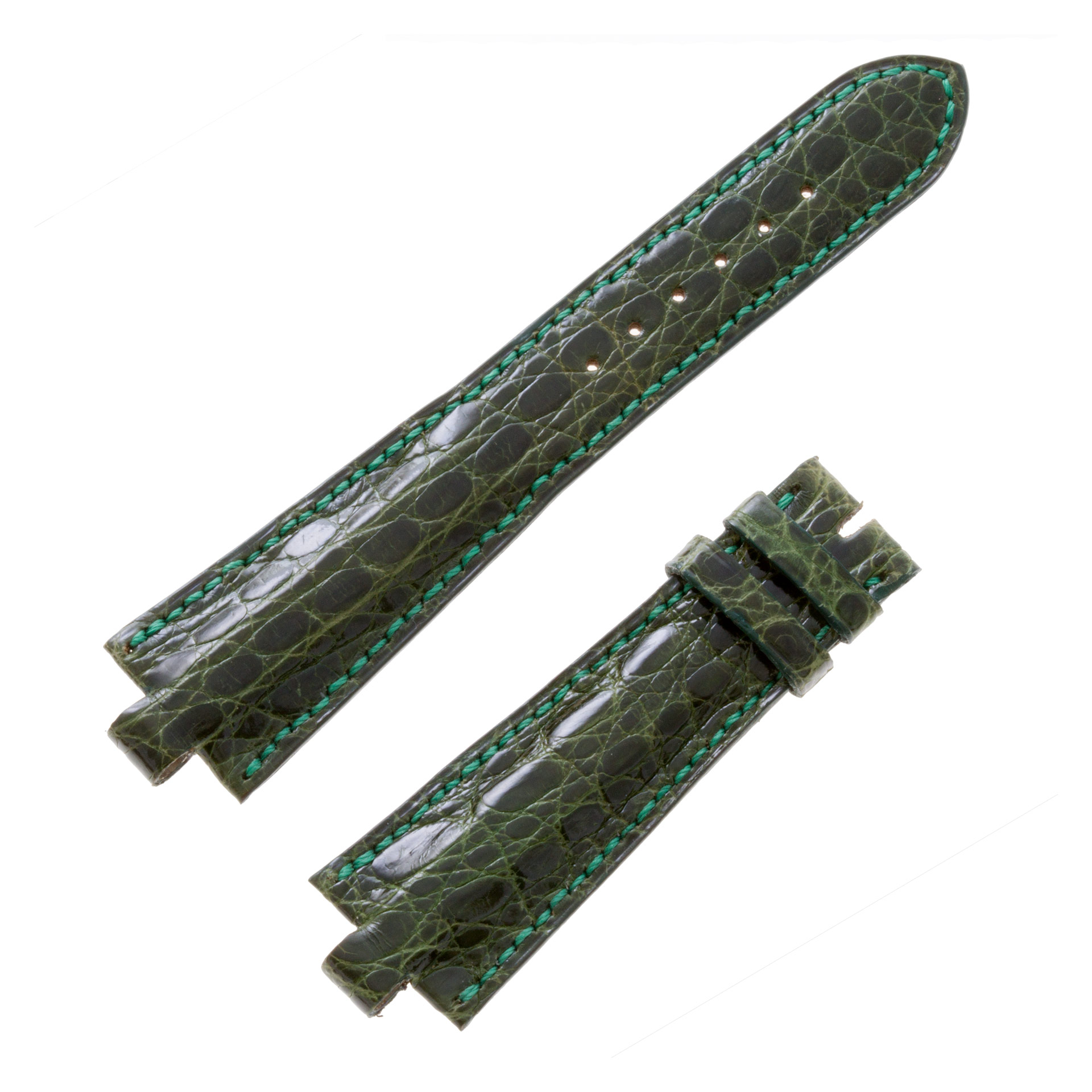 Bvlgari Diagonal Chrono 40mm green alligator strap (22x16)