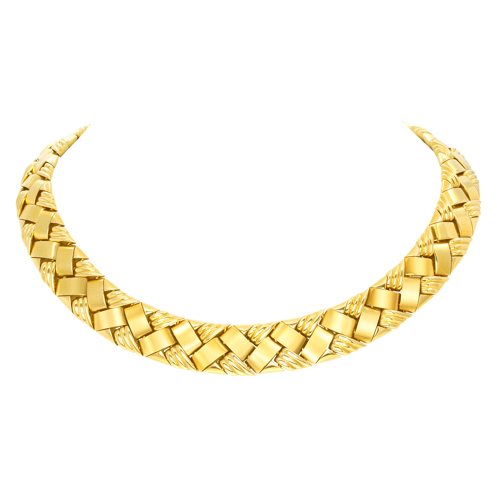 From the Synthesis collection by reknown Milan Italian designer Piero Milano, spectacular necklace in 18K.