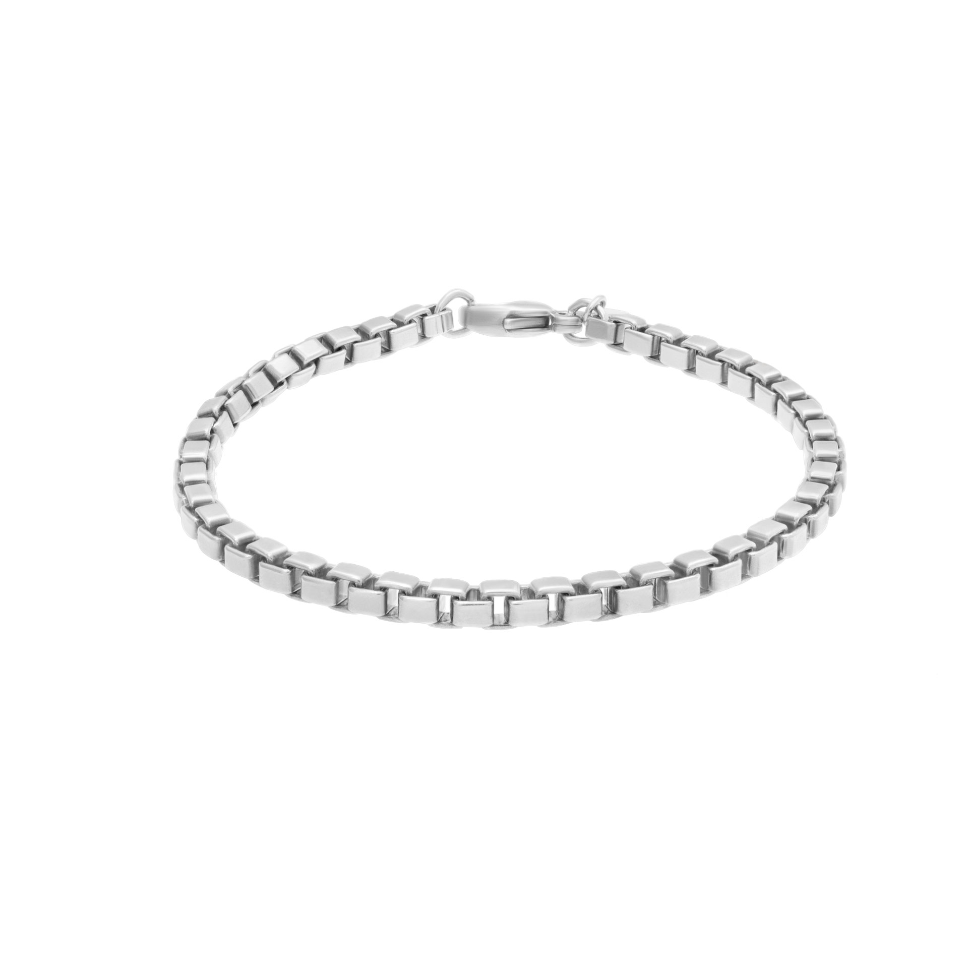 Tiffany & Co. venetian box link bracelet in sterling silver