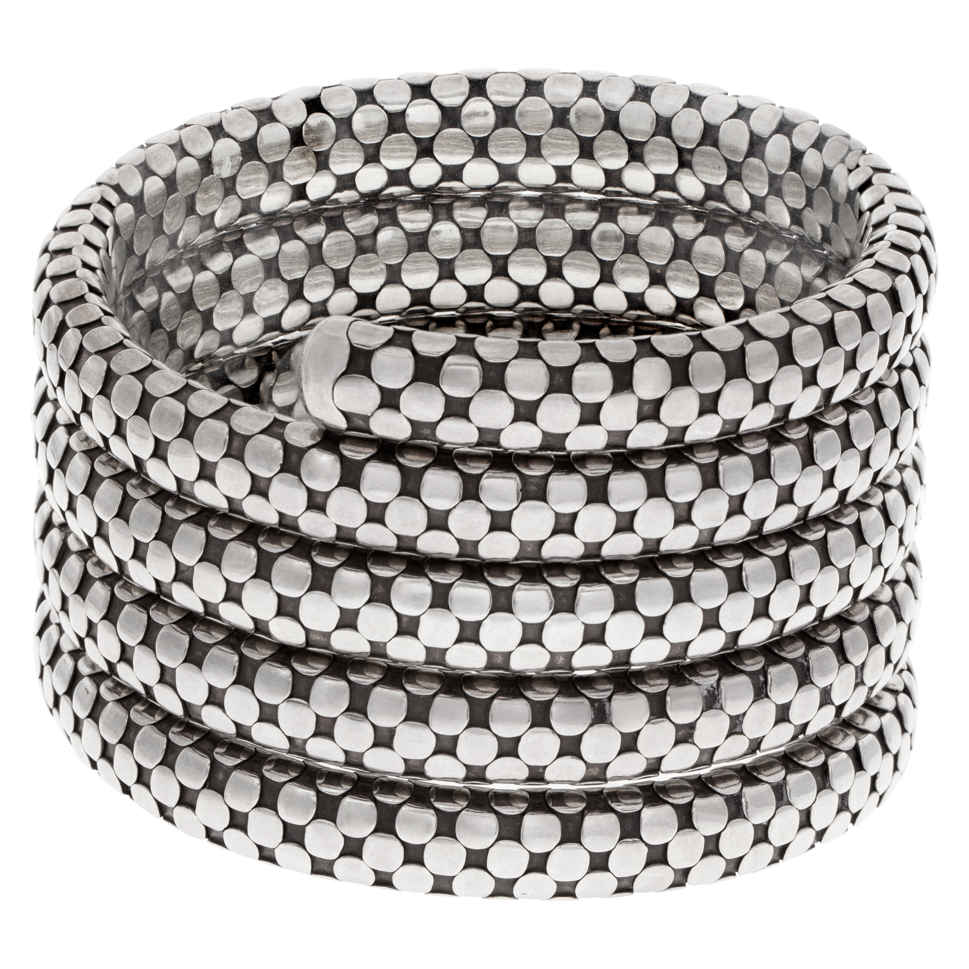 John Hardy Triple Coil dot bracelet in sterling silver