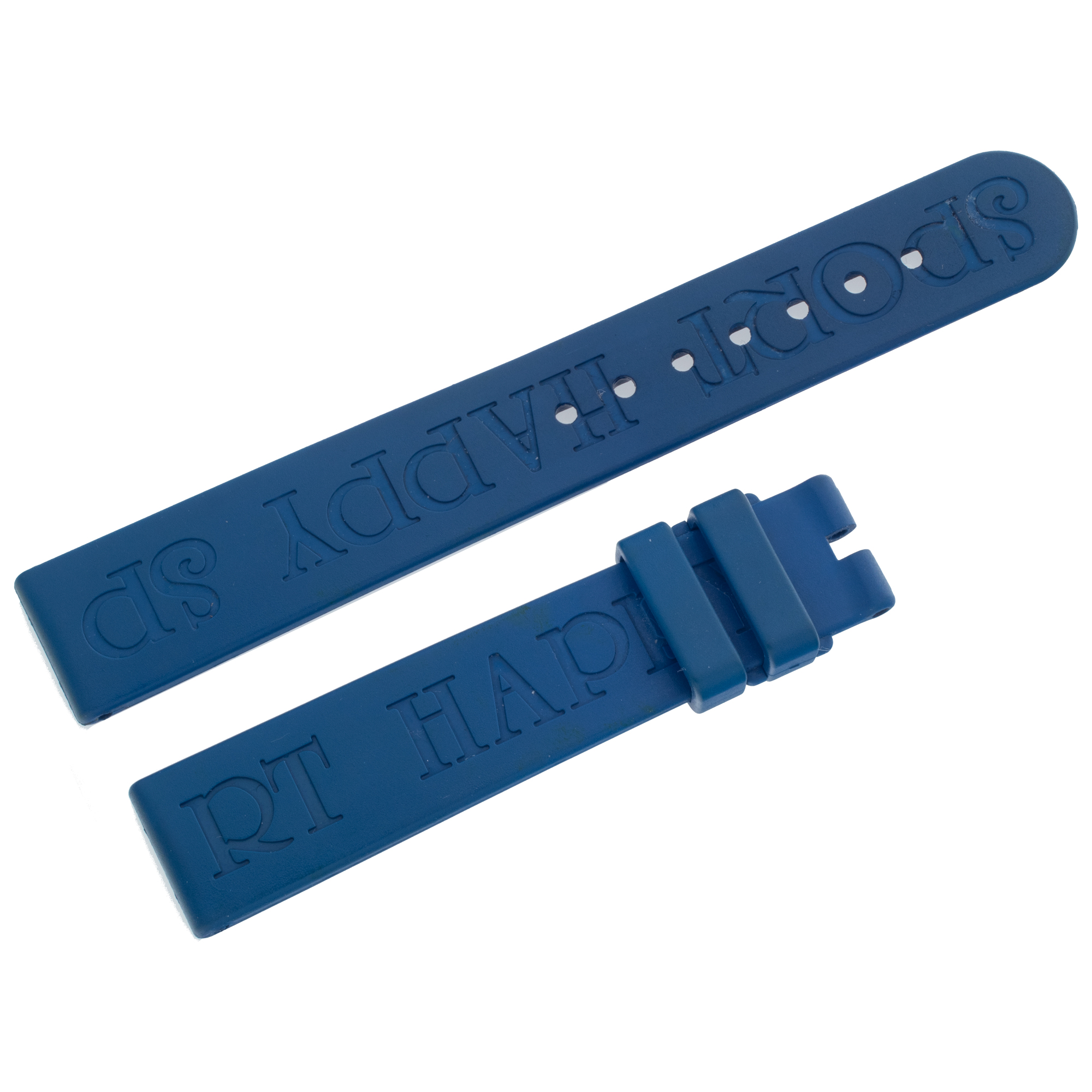 Chopard Happy Sport blue rubber strap (15mm x 14mm) for tang buckle