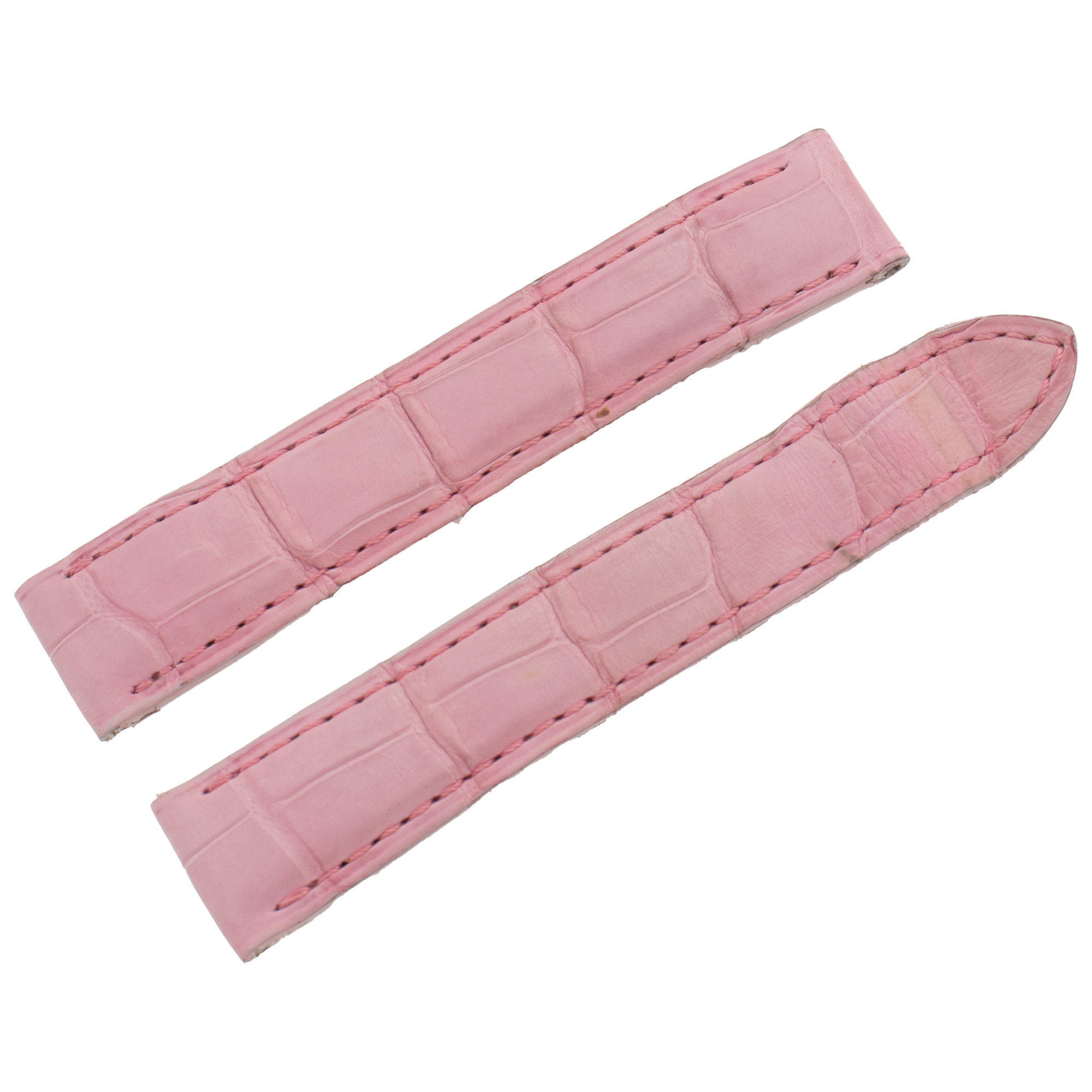 Cartier pink alligator strap (15mm x 14mm) *slight signs of wear*